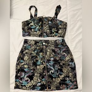 Shein 2 piece. Tag says small but fits more like a medium